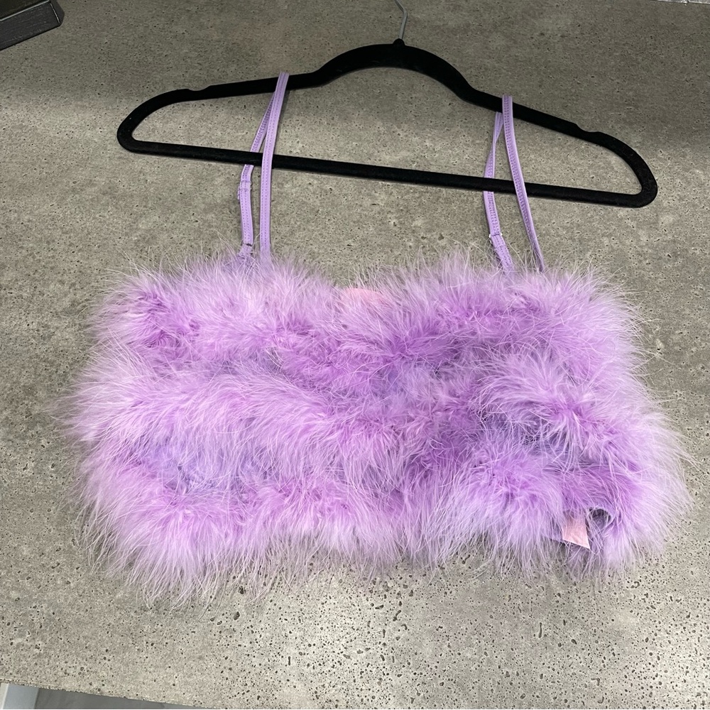 Fluffy crop top